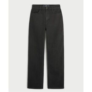 HOLLISTER Women’s Ultra High-Rise Black Dad Jeans - SHORT LENGTH
